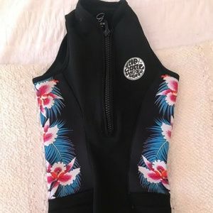 Rip Curl G Bomb 1mm spring suit wetsuit Size 4